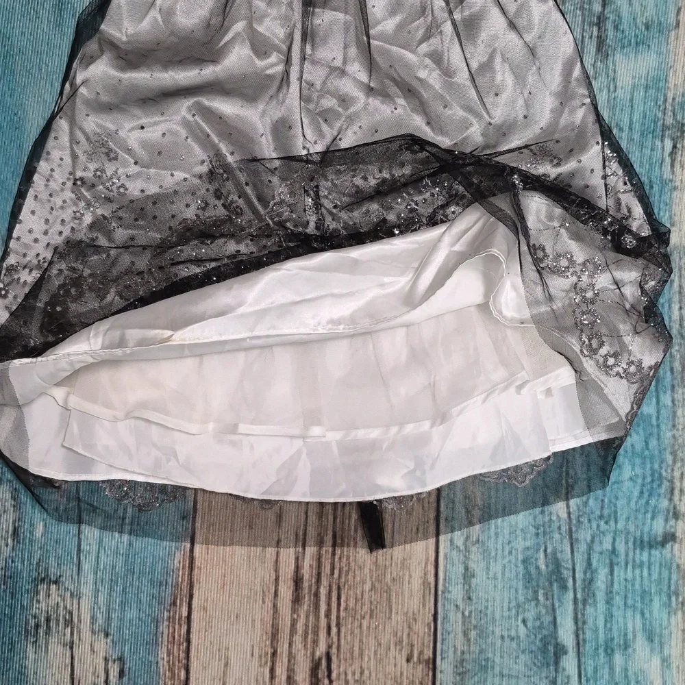 Jona Michelle Black and Silver Dress